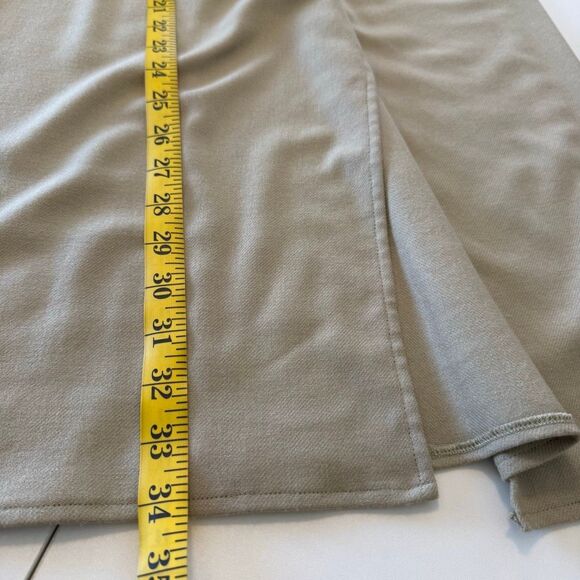 Vince Camel Wool Blend Twist Front Faux Wrap Midi Skrt Sz12 Heritage, Old Money - Picture 9 of 12